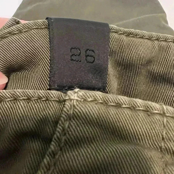 Vince. Cargo Pants Women’s Size 26 Olive Twill Military Style Skinny Mid Rise - Picture 4 of 9